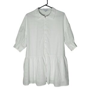 INTERMIX ‘Noelle’ Cotton Mini Shirt Dress 10